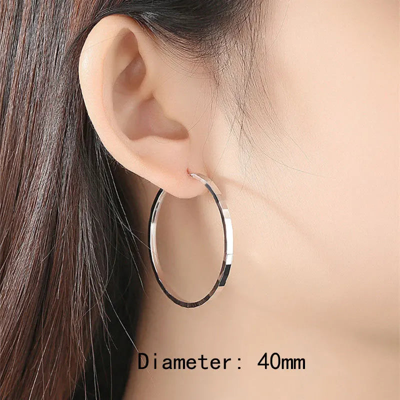 Bold Architectural Gold Hoops