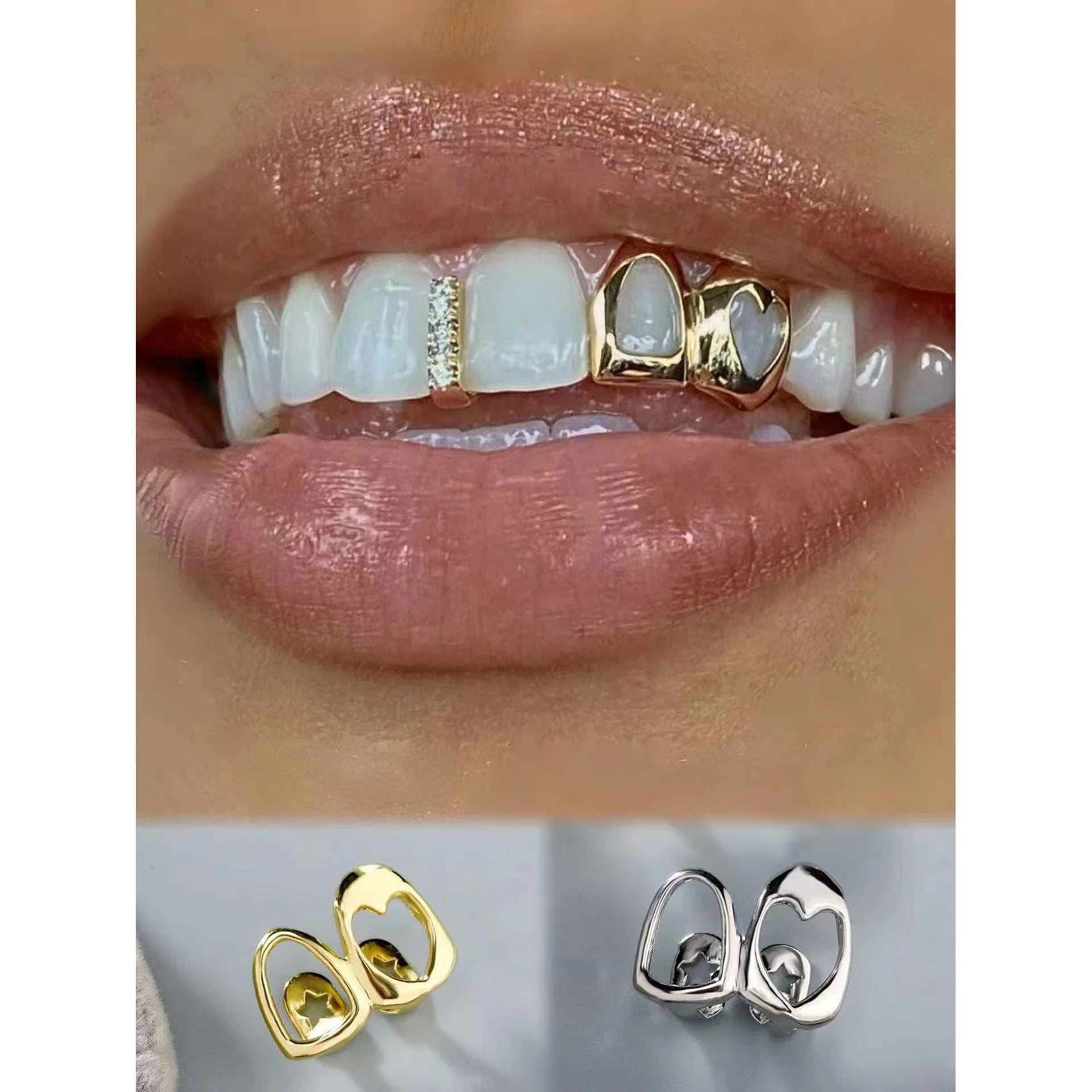 Luminous Heart Dental Grillz