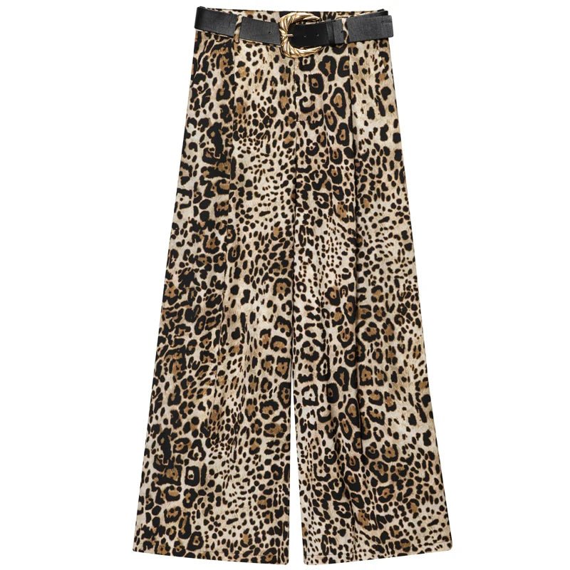 Ivory Horizon Wide-Leg Pants