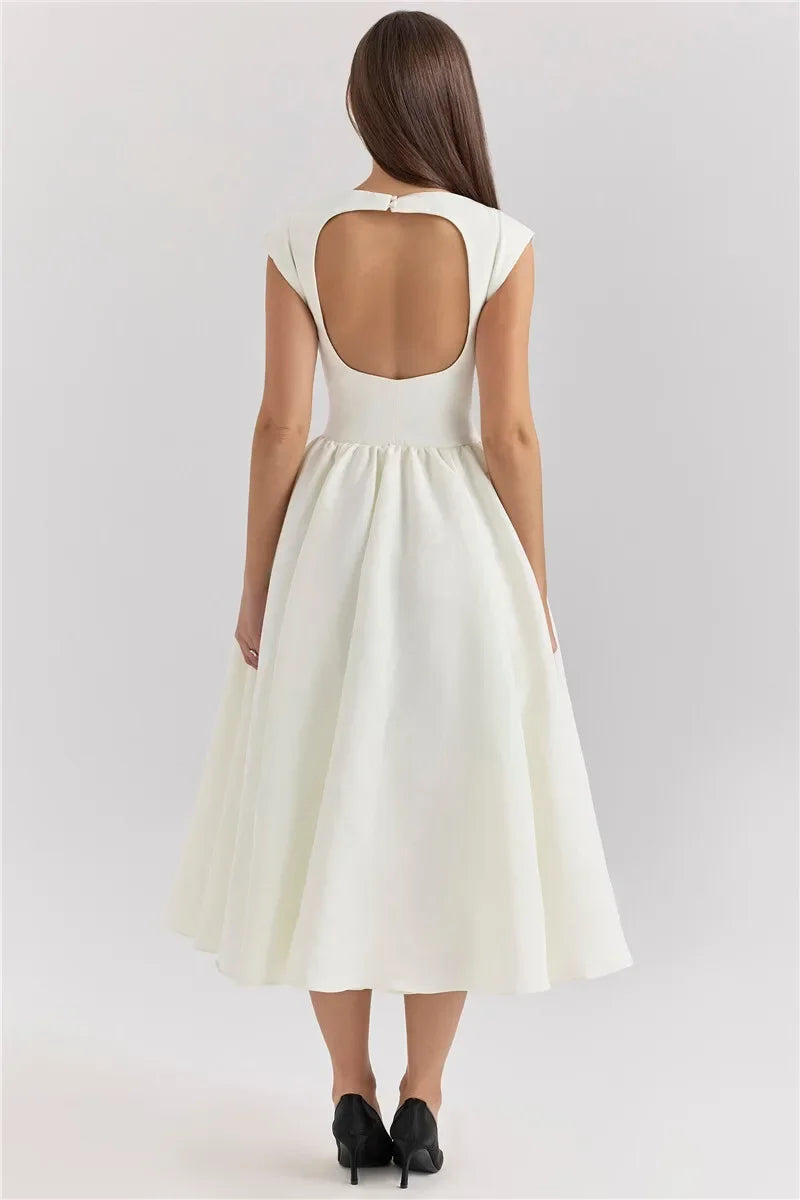 Backless Allure Midi Dress