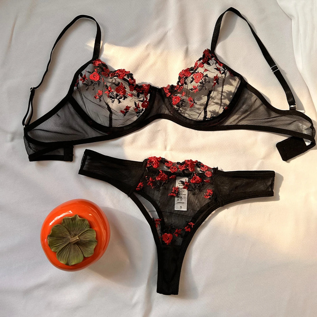 Floral Poetry Bra & Brief Set