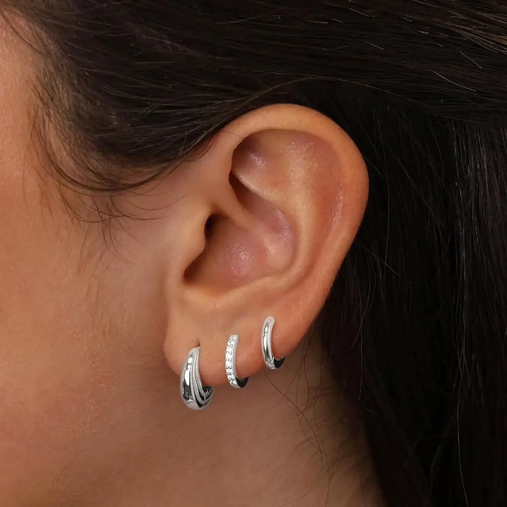 Polished Sphere Hoops