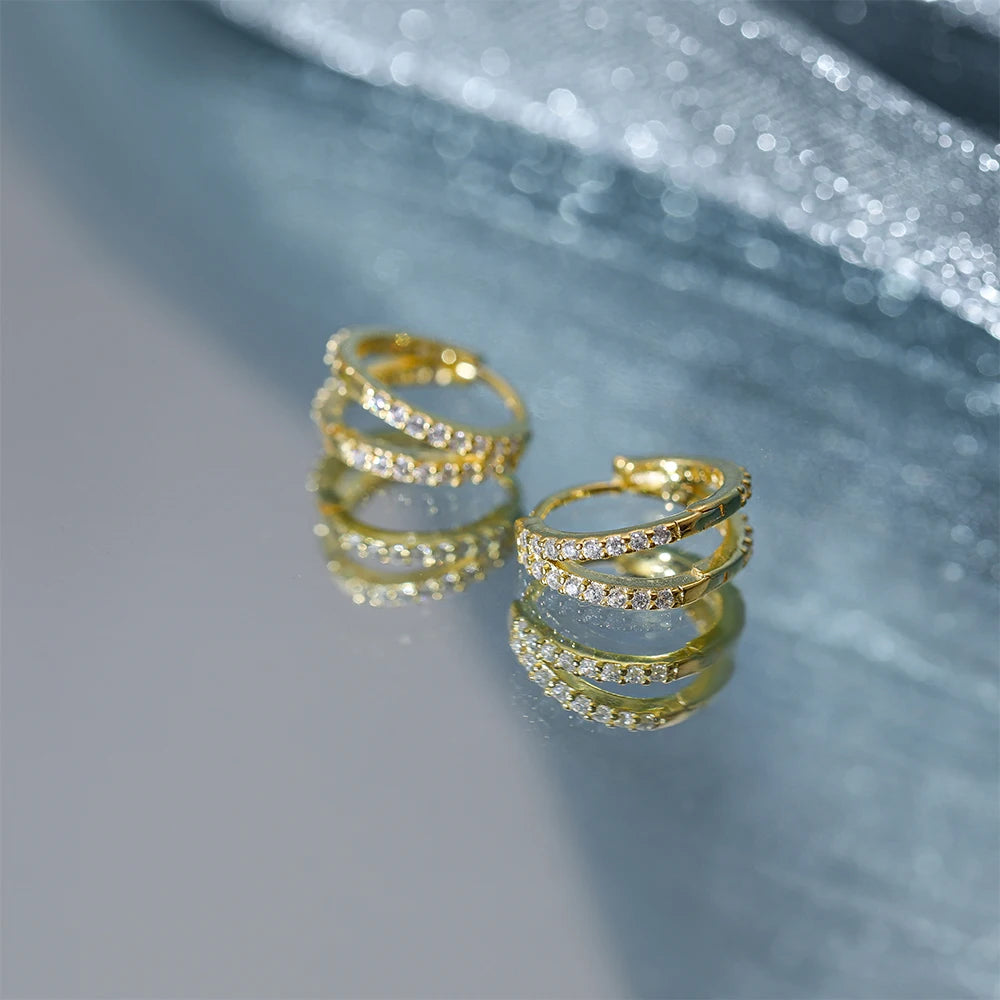 Radiant Dew Hoops Earrings