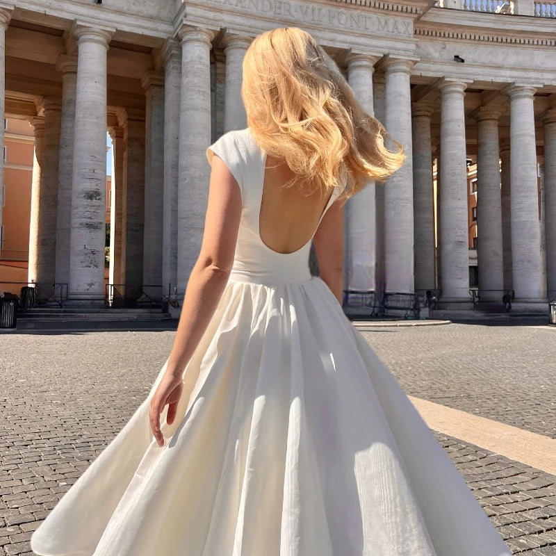 Backless Allure Midi Dress