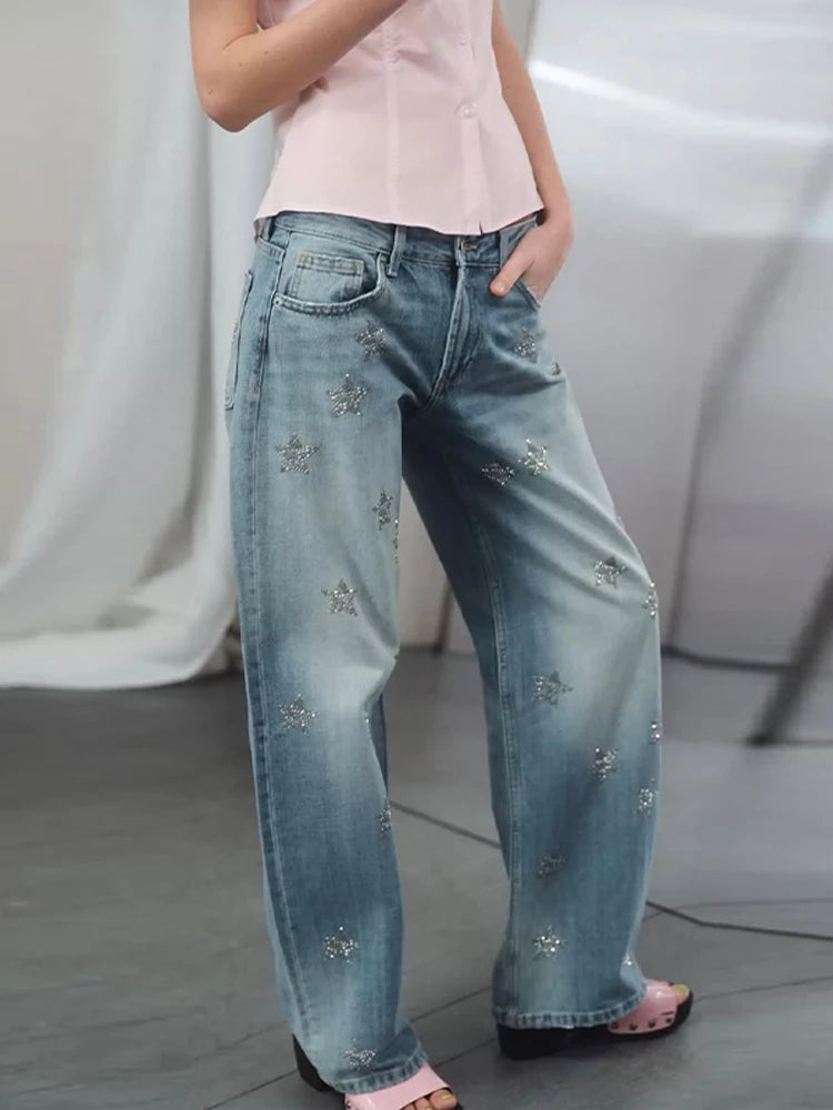 The High Street Embroidered Bootcut Jeans
