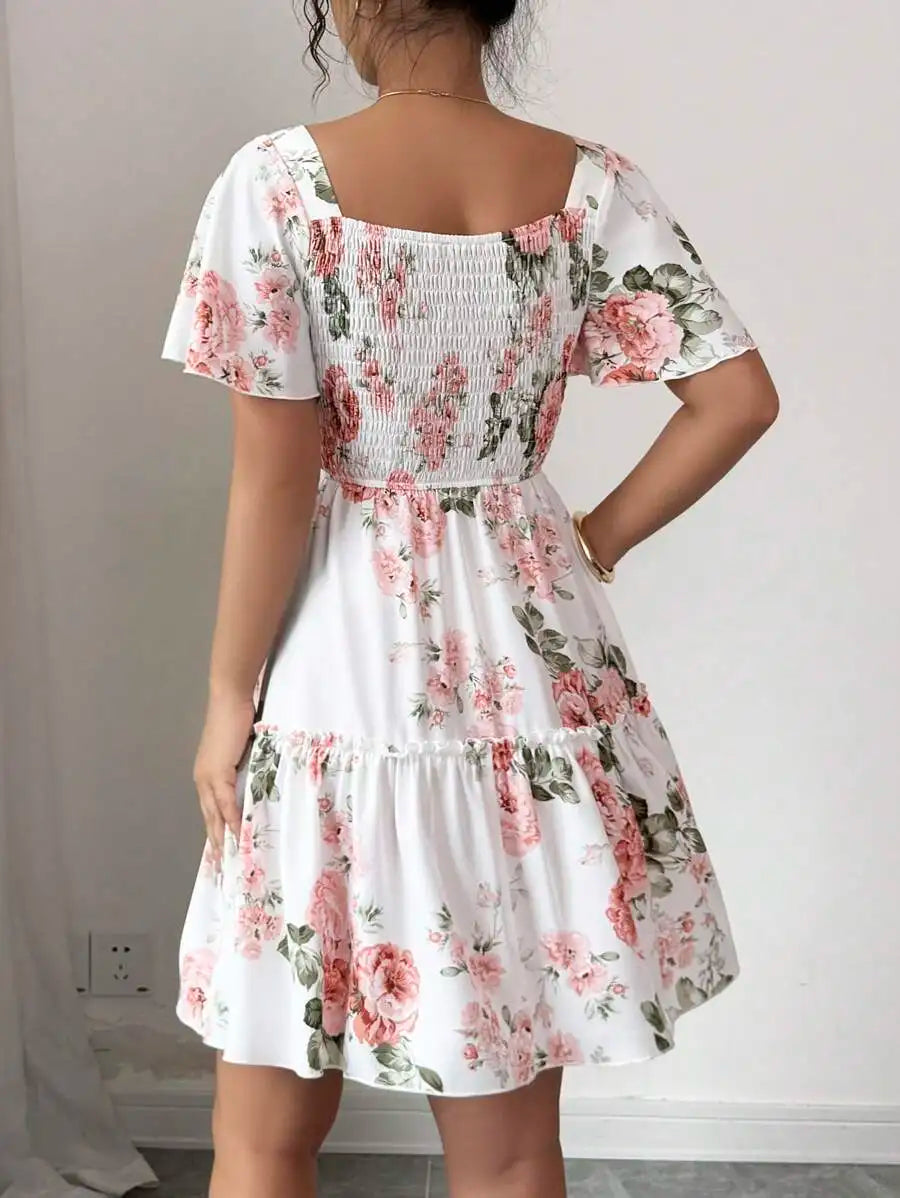 Botanical Whisper Mini Dress