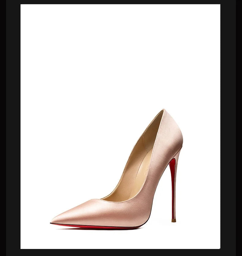 Midnight Silk Stiletto Shoes