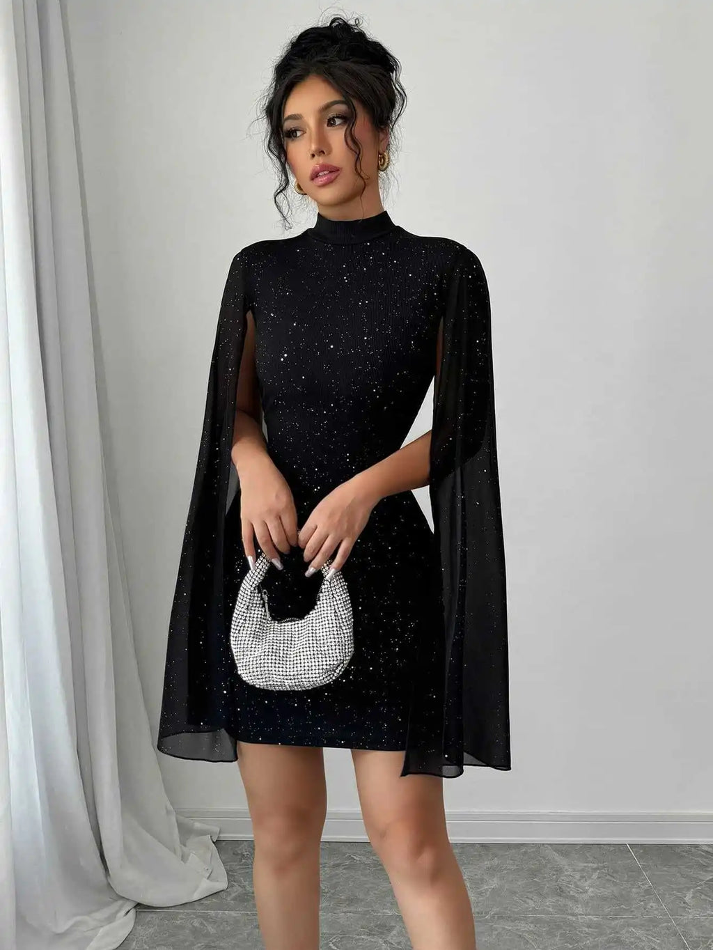 Ethereal Glow Lantern Dress