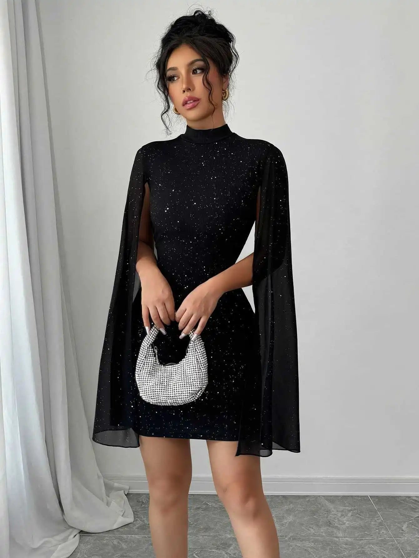 Ethereal Glow Lantern Dress