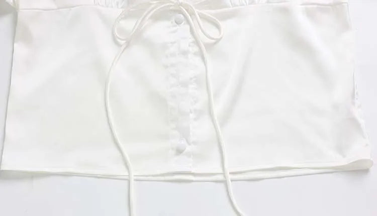 Silk-Mist V-Neck Blouse