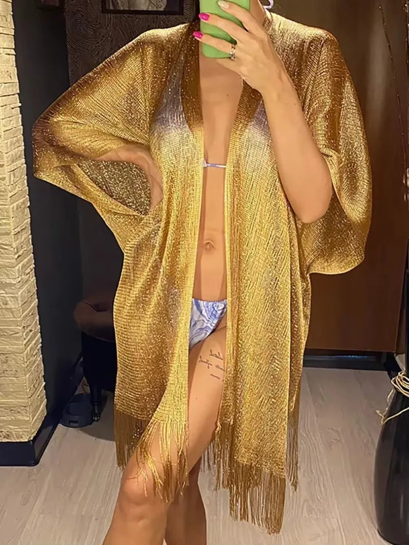 Azure Flux Minimalist Beach Cover Up