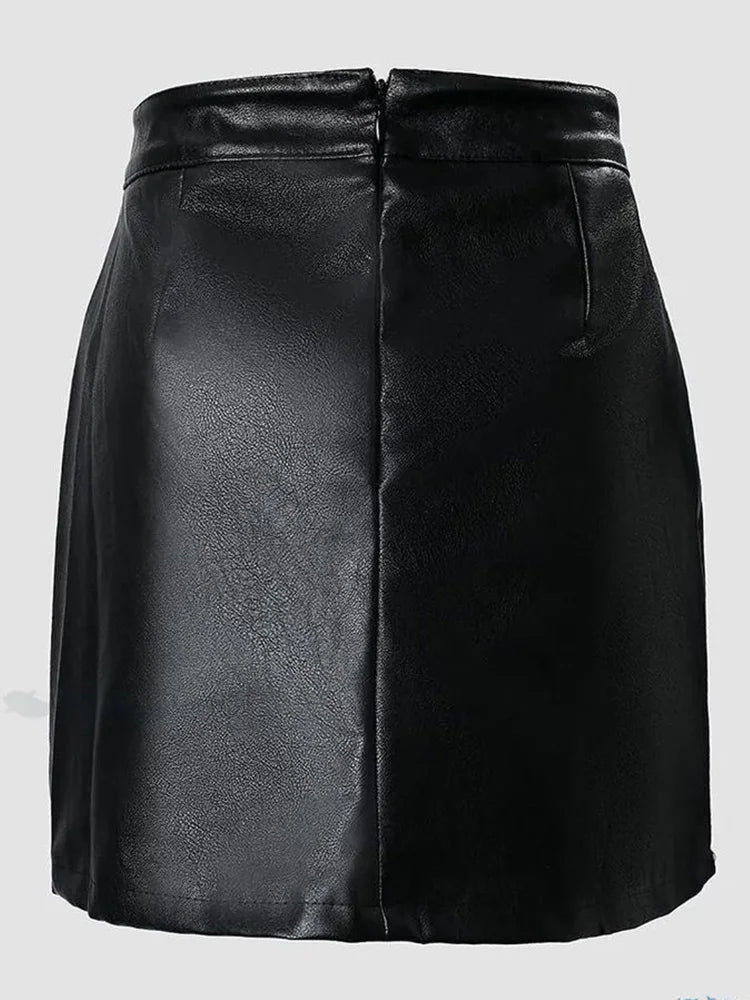 Rebel Grace Moto Mini Skirt
