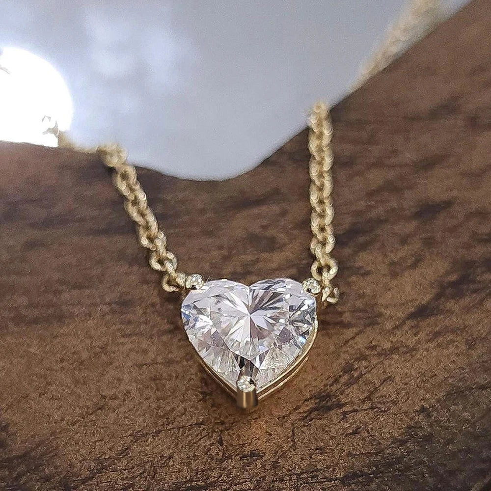 Infinite Heart Moissanite Pendant