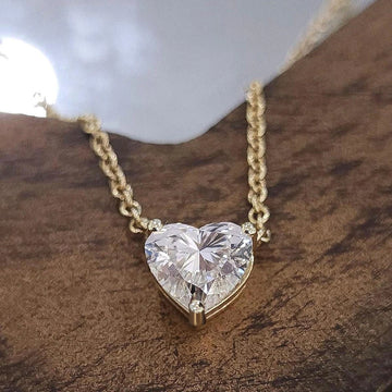 Infinite Heart Moissanite Pendant