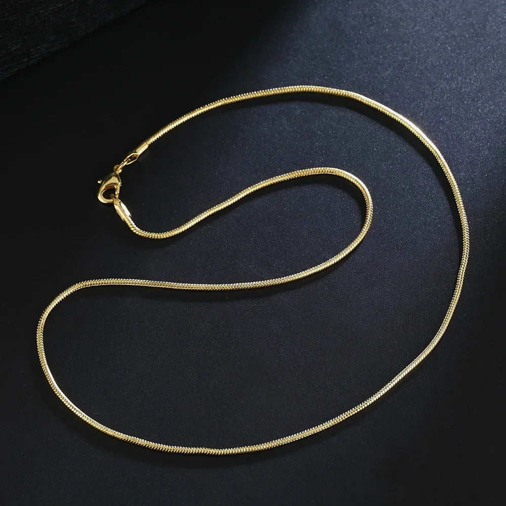 The Golden Pulse Snake Chain Necklaces