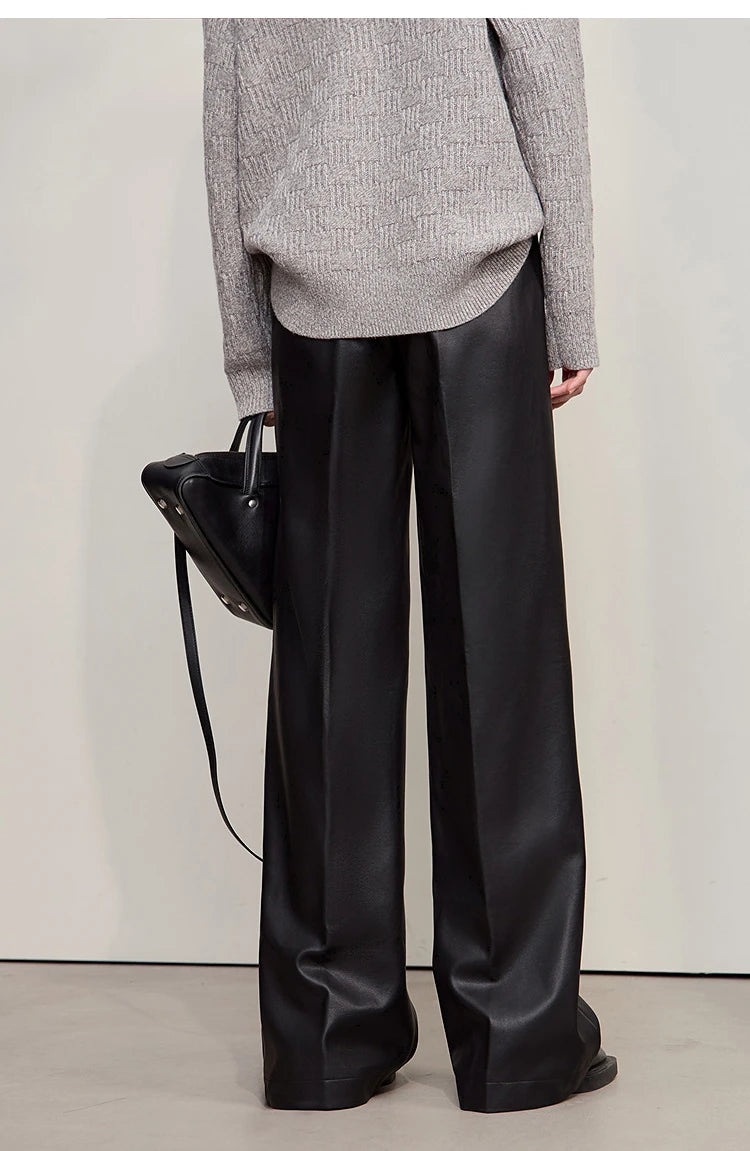 Onyx Essence Leather Trousers