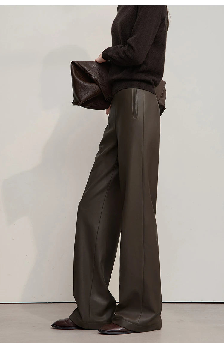 Onyx Essence Leather Trousers