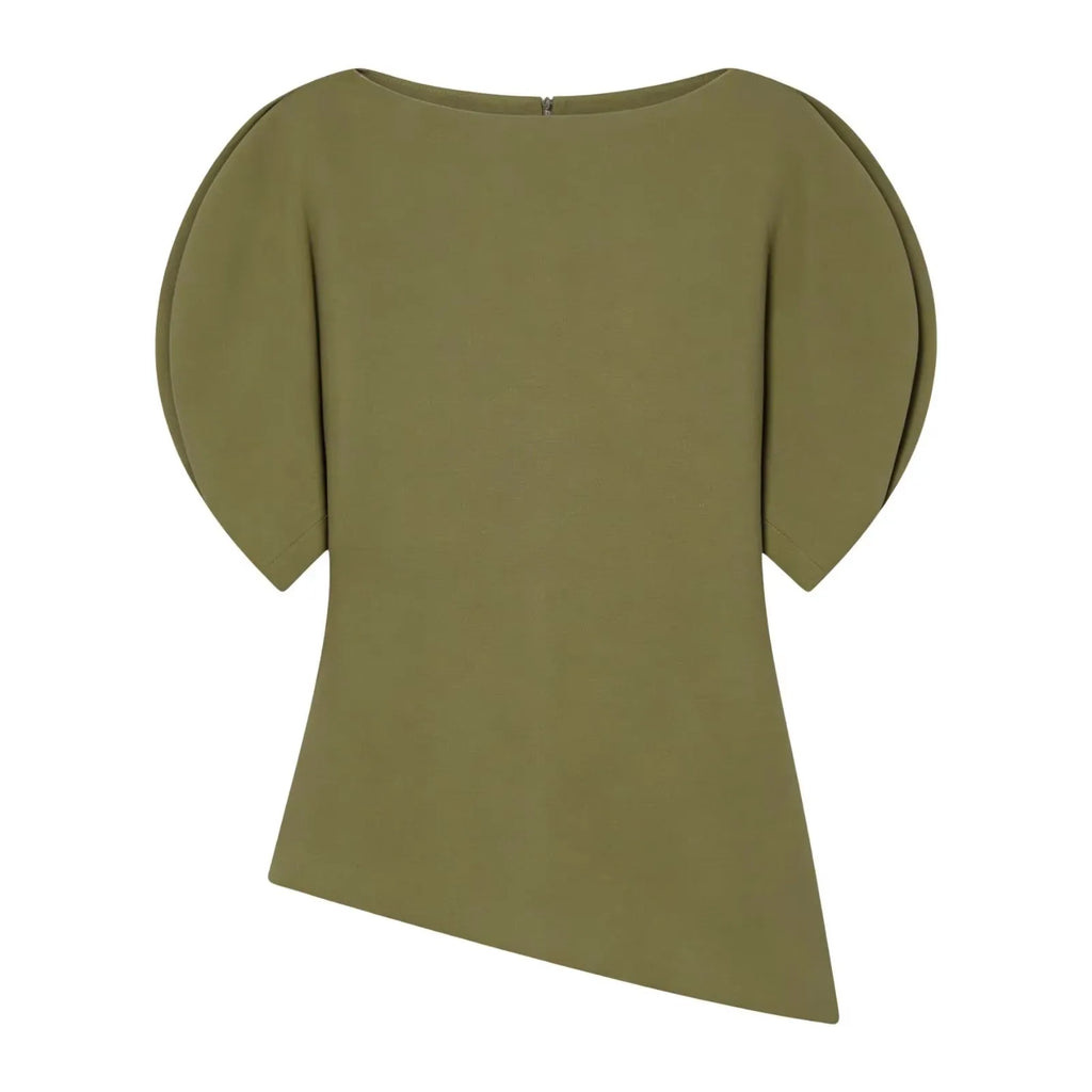 Sculpted Asymmetric Gala Top