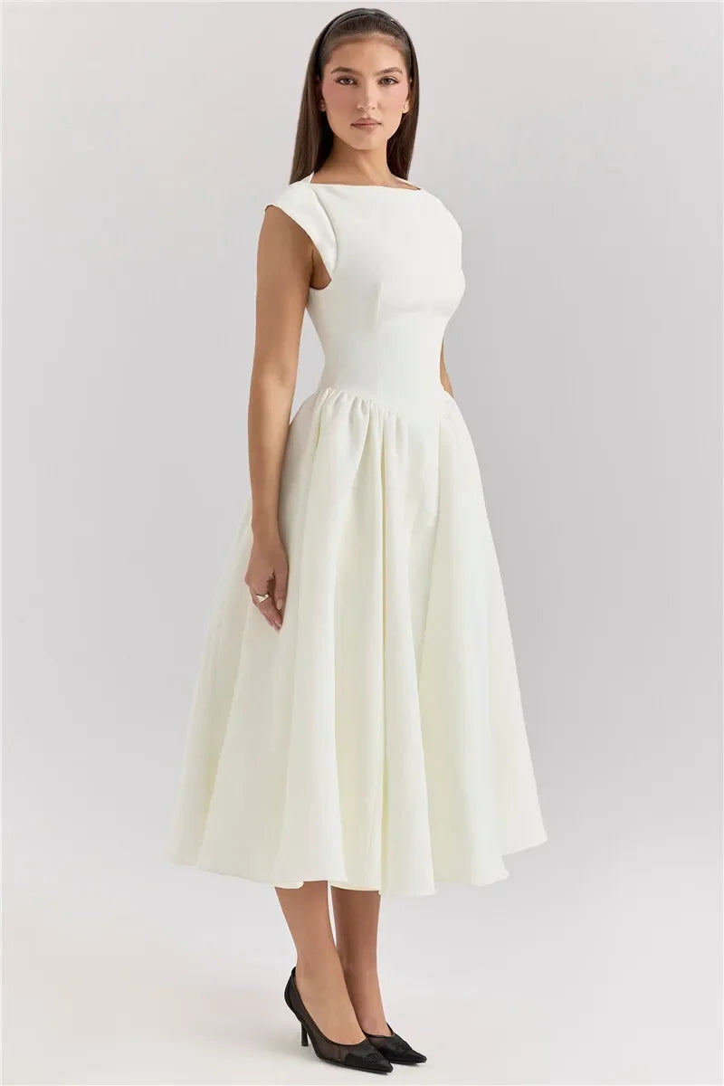 Backless Allure Midi Dress