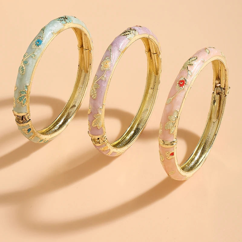 Royal Cloisonné Bloom Bangle