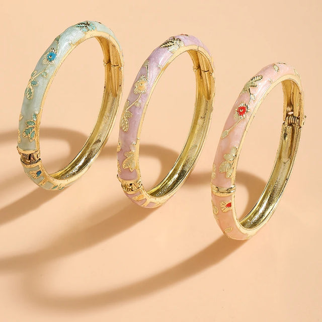 Royal Cloisonné Bloom Bangle