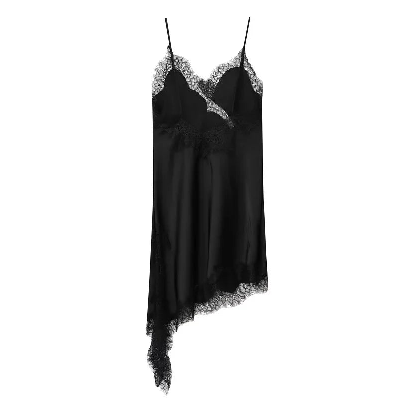 Elegant Black Lace Party Dress