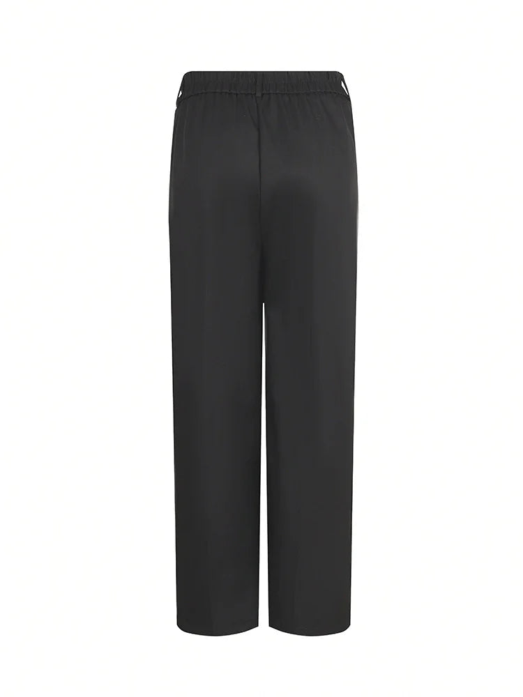 Elite High-Waist Straight Pants