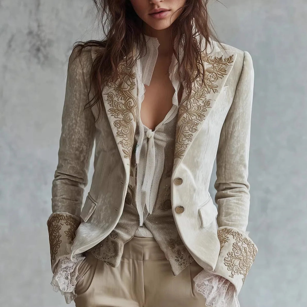 Button-down Vest With Ethereal Print