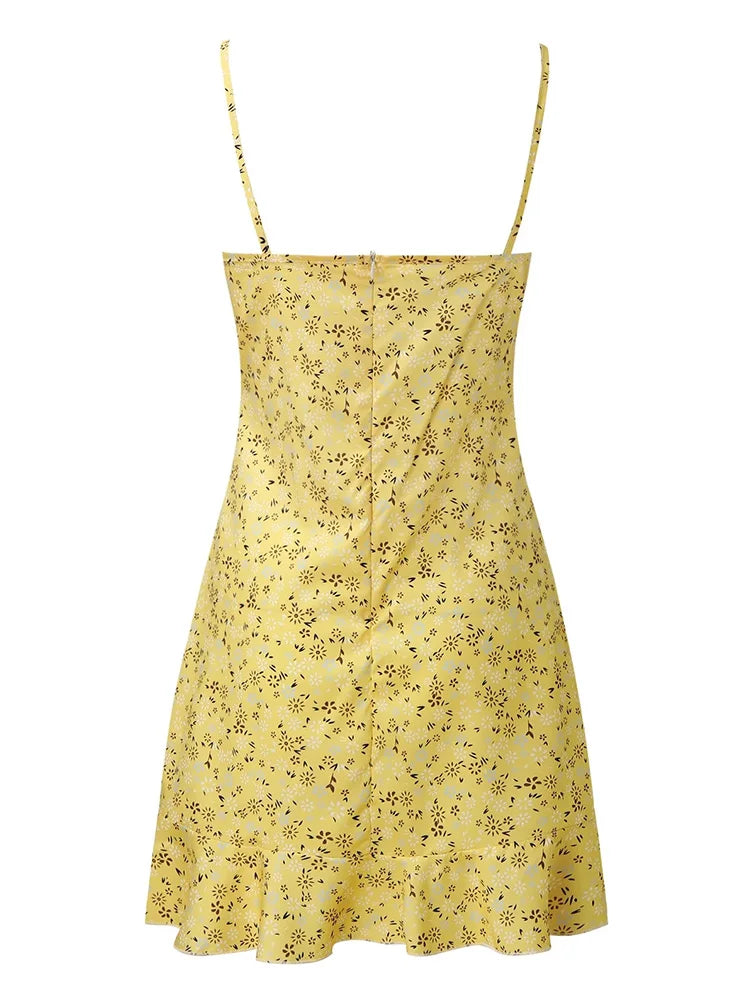 Azure Breeze Artisanal Mini Dress