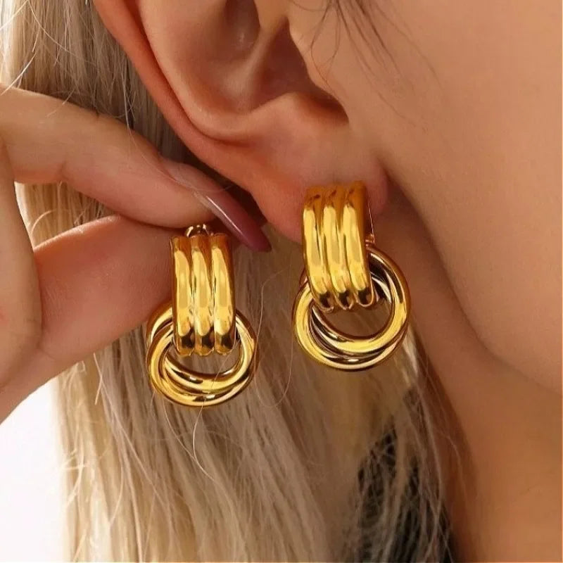 Industrial Grace Drop Earrings