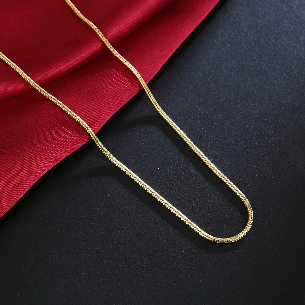 The Golden Pulse Snake Chain Necklaces
