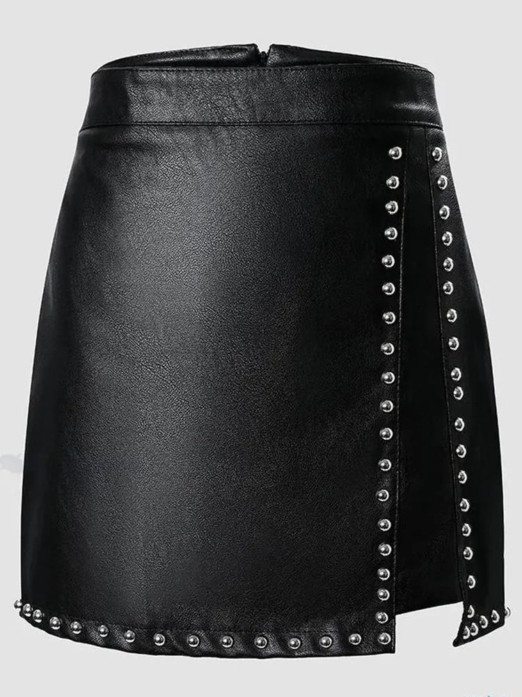 Rebel Grace Moto Mini Skirt