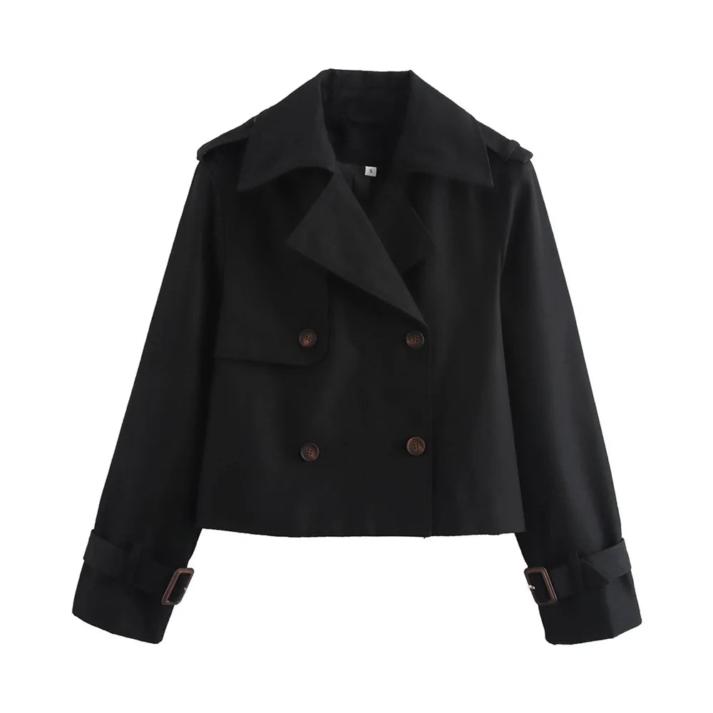 Urban Marfim Double-Breasted Jacket