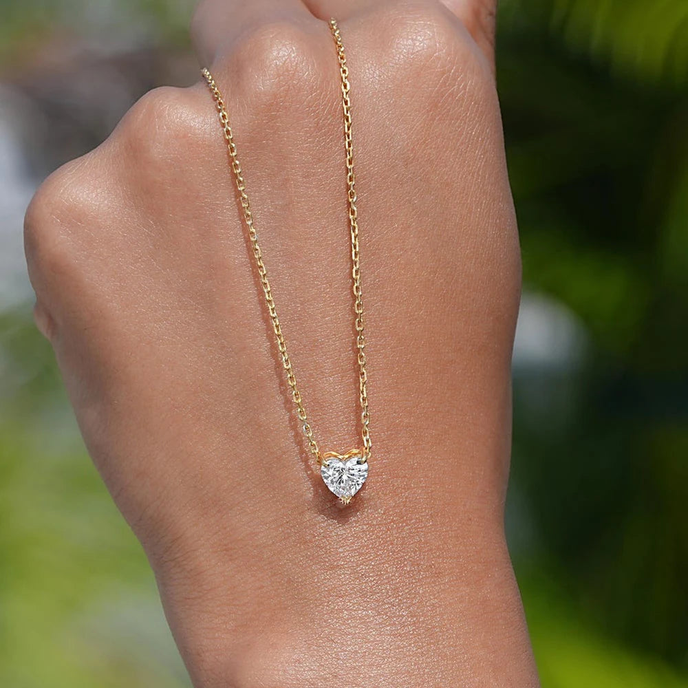 Infinite Heart Moissanite Pendant