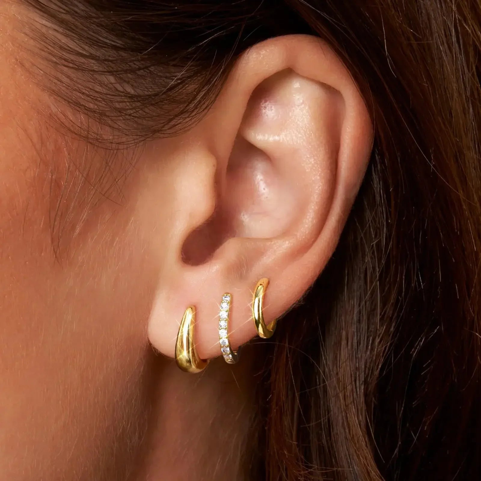 Polished Sphere Hoops