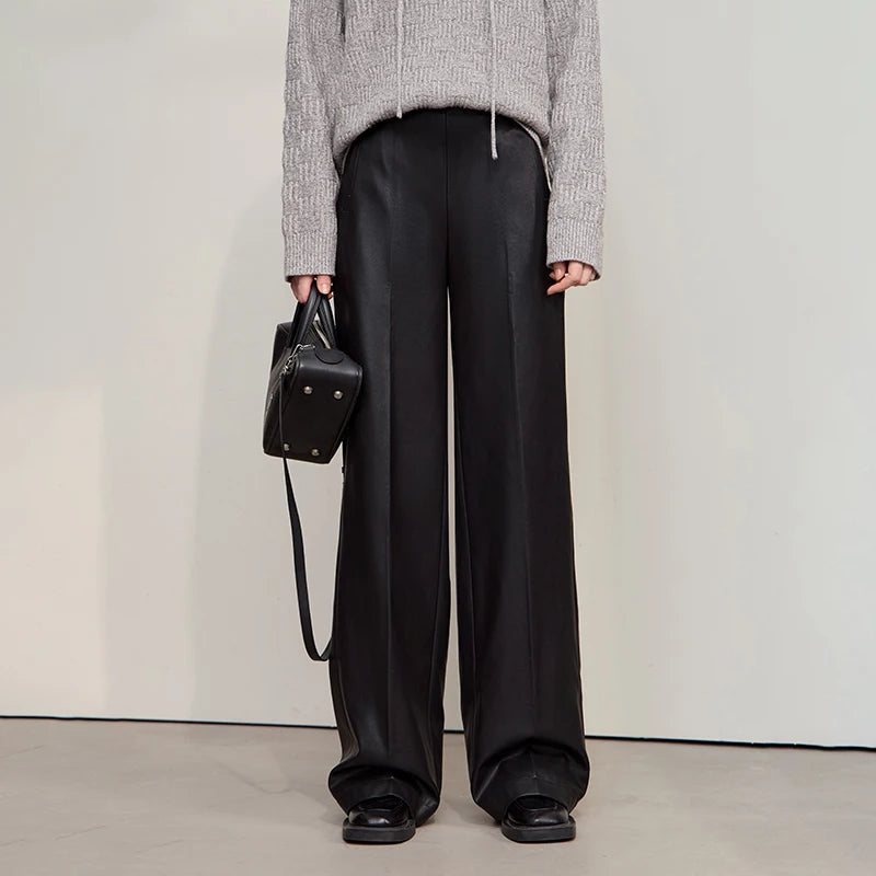 Onyx Essence Leather Trousers