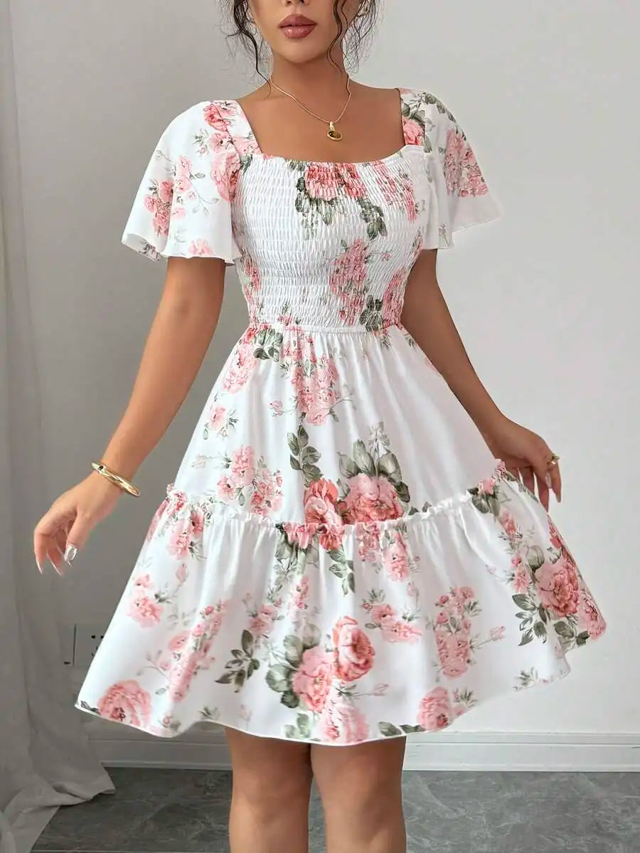 Botanical Whisper Mini Dress