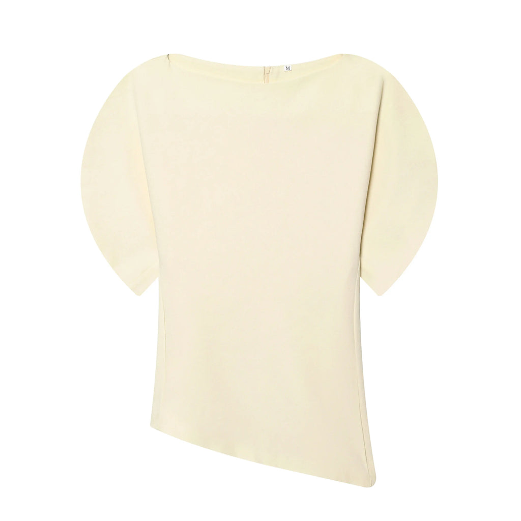 Sculpted Asymmetric Gala Top