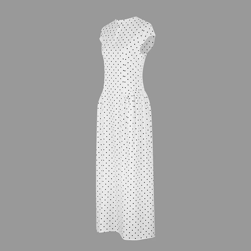Midnight Dot Maxi Dress