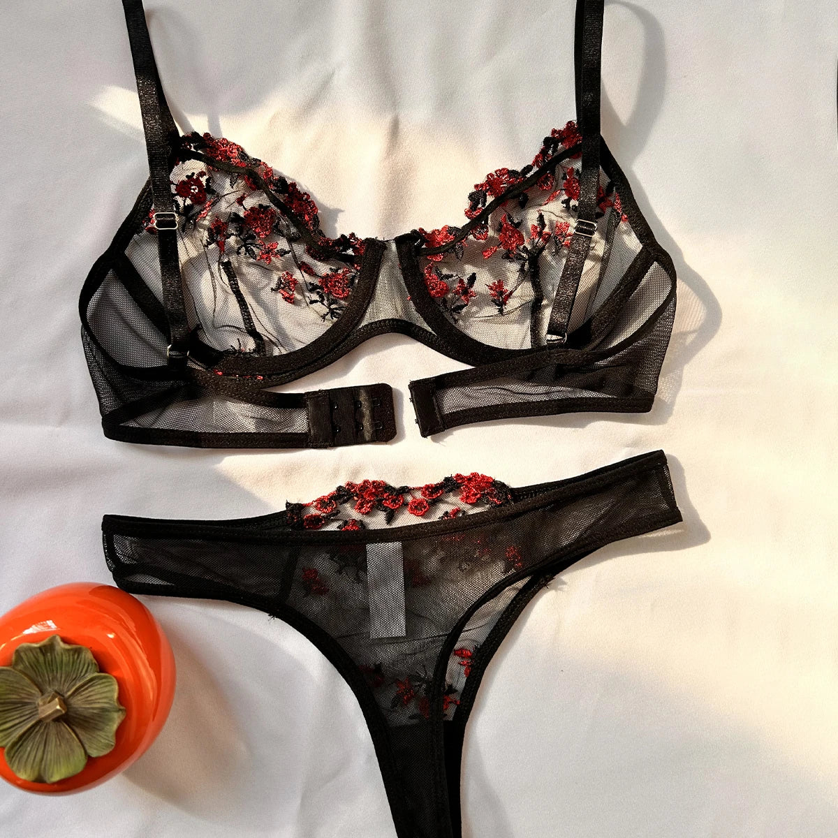 Floral Poetry Bra & Brief Set