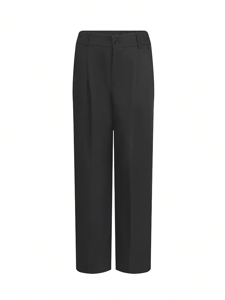 Elite High-Waist Straight Pants