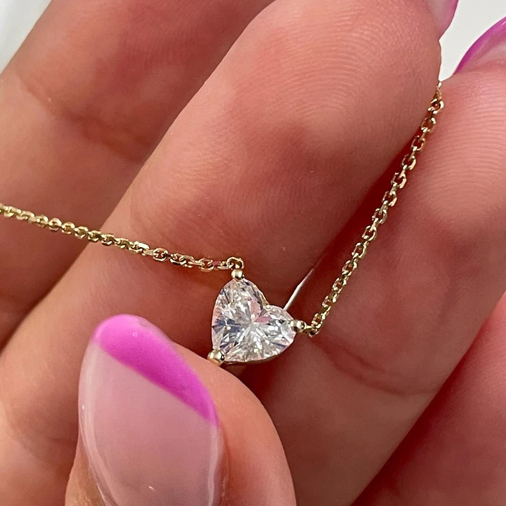 Infinite Heart Moissanite Pendant
