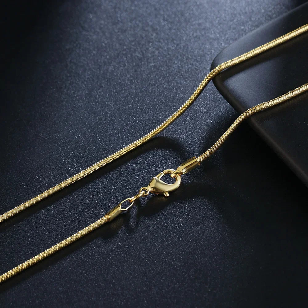 The Golden Pulse Snake Chain Necklaces