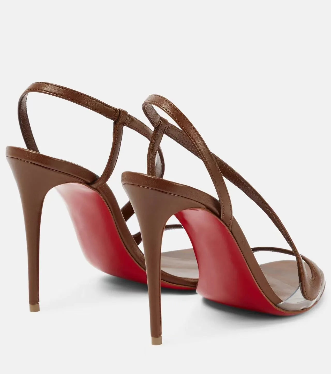 Sexy high-heeled sandals with snake laces