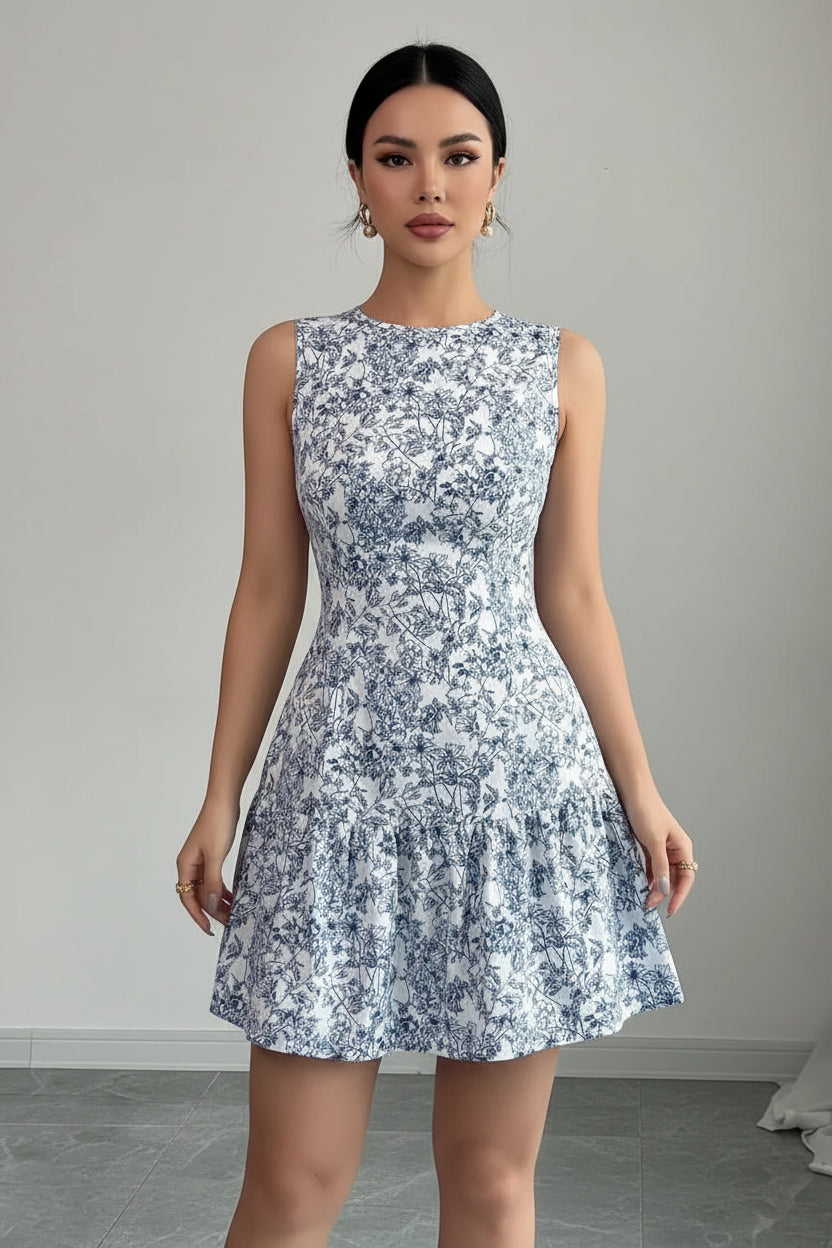 Petal Soft A-Line Mini Dress