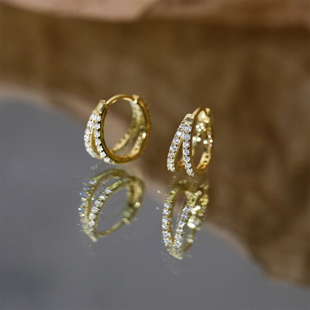 Radiant Dew Hoops Earrings
