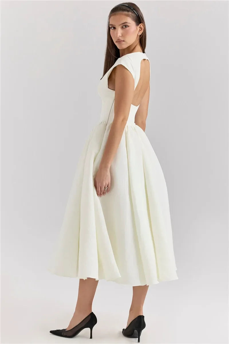Backless Allure Midi Dress
