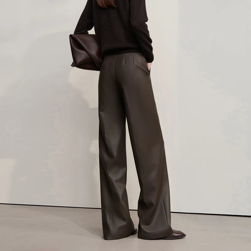 Onyx Essence Leather Trousers