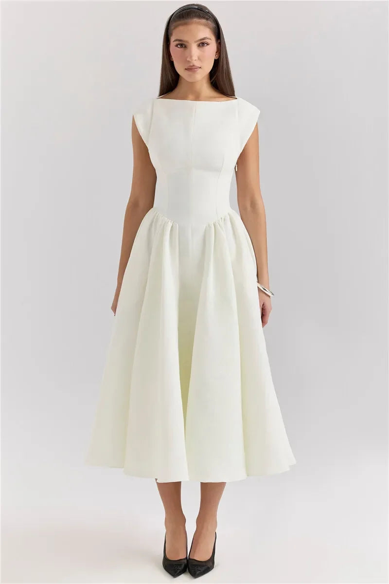 Backless Allure Midi Dress