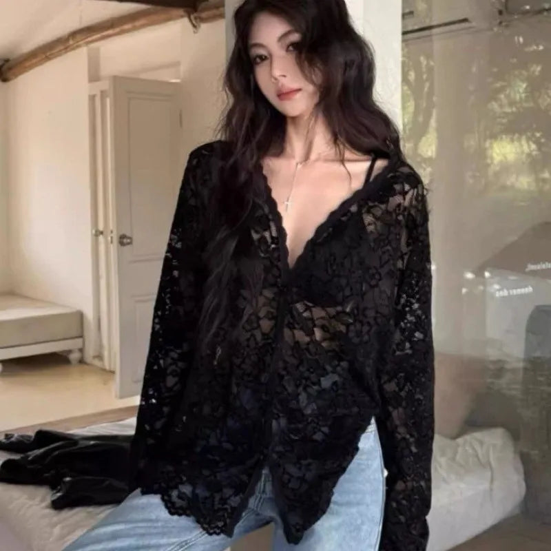 Nostalgic Sheer Party Shirt